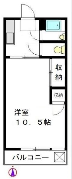 上馬柏ビル 503号室 間取り