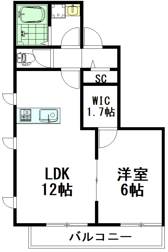 Ｅ2メゾン 201号室 間取り