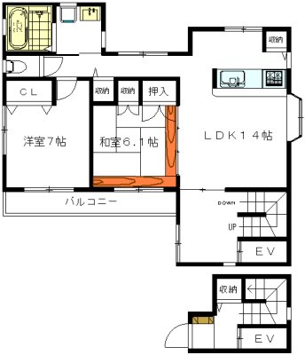 YUKI　HOUSE（ユキハウス） 2F号室 間取り