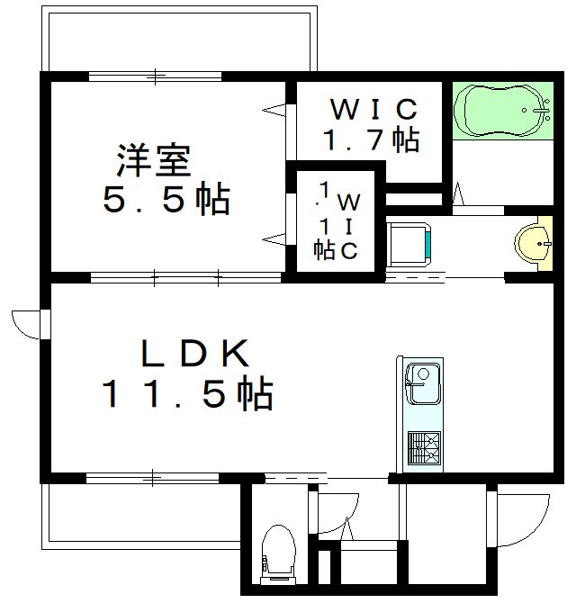 へーベルメゾン阿佐ヶ谷 201号室 間取り