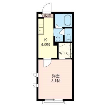 サンアイシス 203号室 間取り