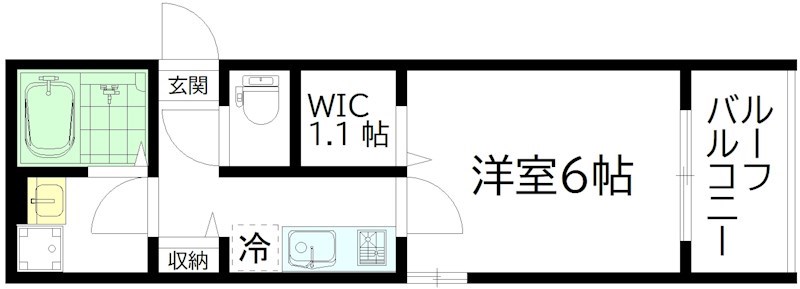 SGベース初台 302号室 間取り