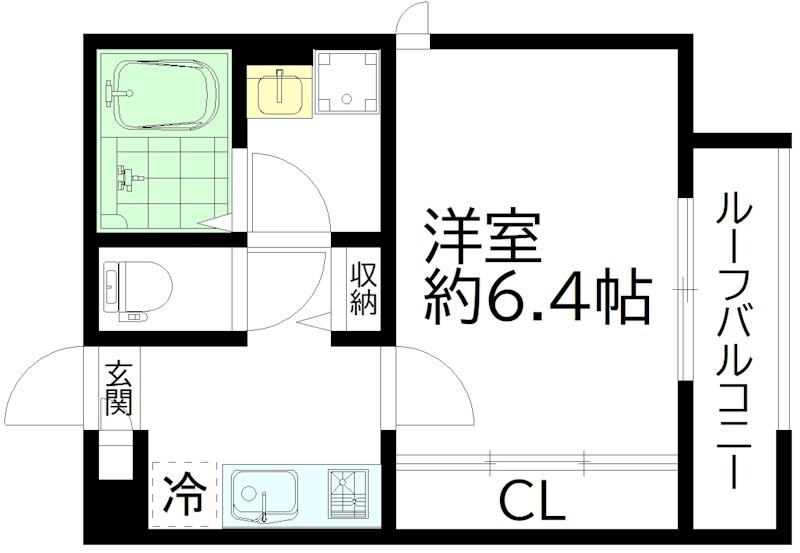 SGベース初台 203号室 間取り