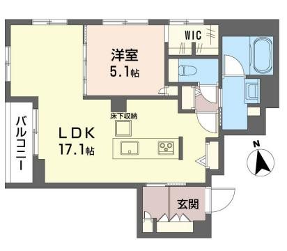 ルベール 102号室 間取り