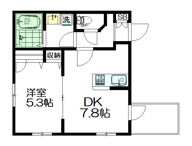 メゾンアダージォ 202号室 間取り