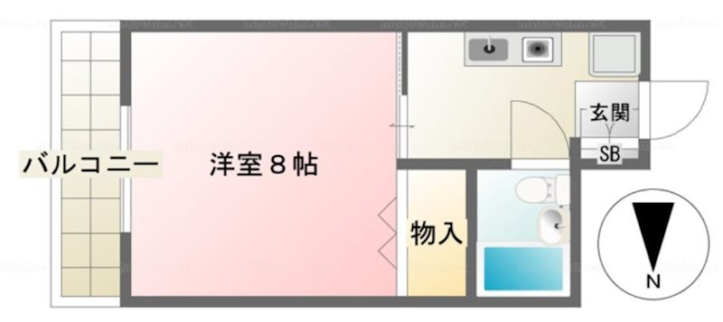 荘光セブン 103号室 間取り