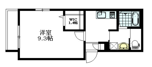 クレアージュ高円寺  101号室 間取り