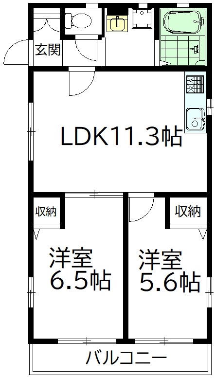 ファミール千歳台 間取り図
