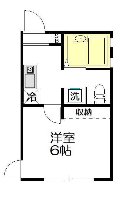 3552apartment 103号室 間取り