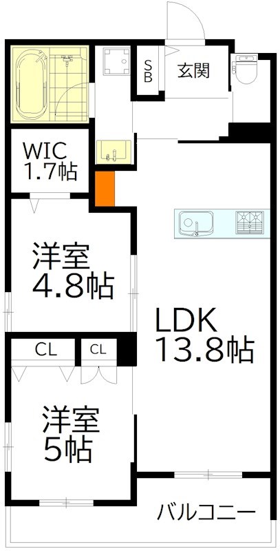 ＳＡＲＡＨ 101号室 間取り