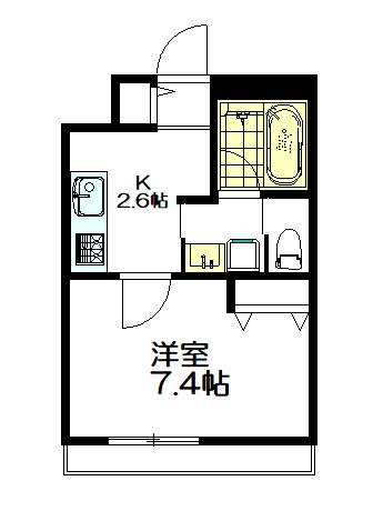 ベルミー和田 101号室 間取り