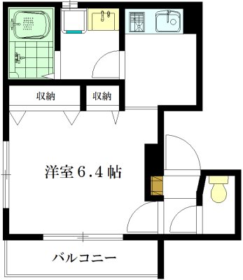 エメラルドハイツ永福  206号室 間取り