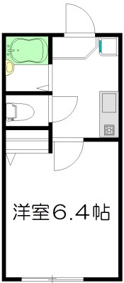 メゾンソレイユ  202号室 間取り