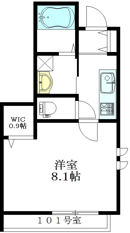プリエール 101号室 間取り