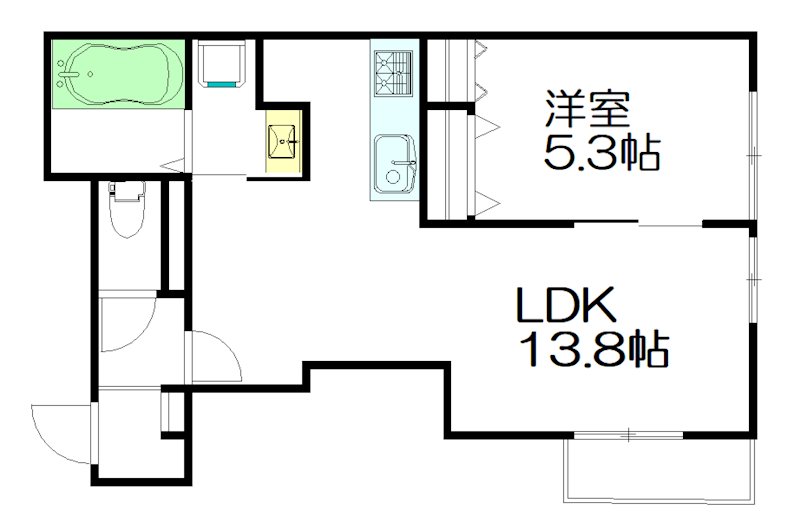 Alegria高円寺（アレグリア） 202号室 間取り