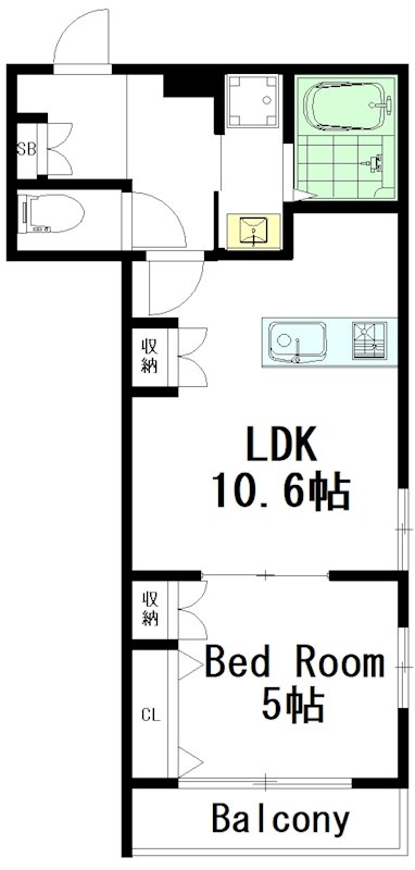 ヴィオリラⅠ 203号室 間取り