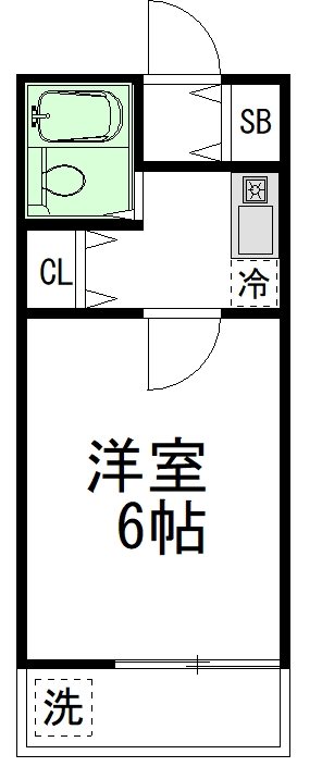 CEDREL 102号室 間取り