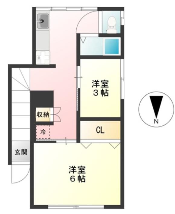 小林邸 2階号室 間取り
