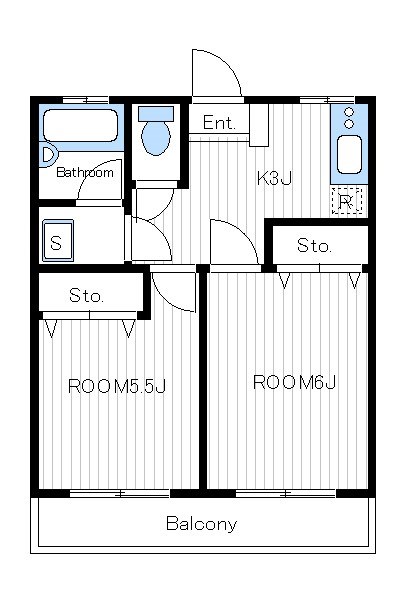 梅丘クレスト 403号室 間取り