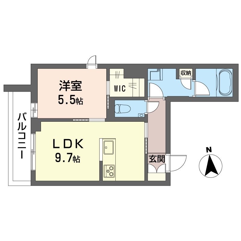 シャーメゾンみとの 301号室 間取り