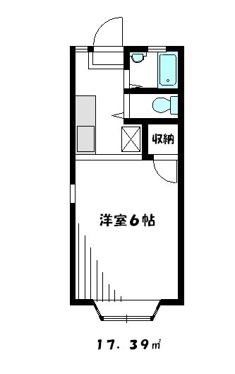 グリーンハウス 201号室 間取り