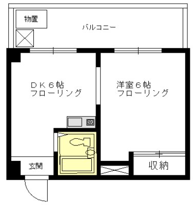 カーサフジイ 403号室 間取り