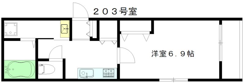 Azur高円寺（アズール高円寺） 203号室 間取り
