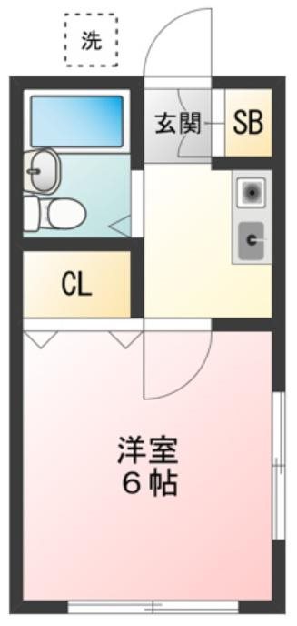 カシェート 101号室 間取り