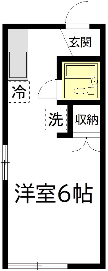 セザール東松原 303号室 間取り