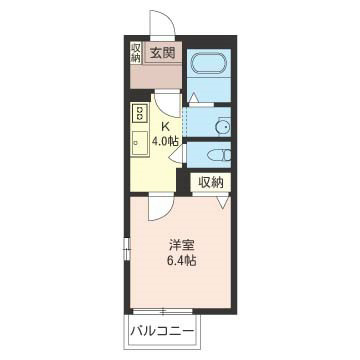 ドルフＫＹ 105号室 間取り