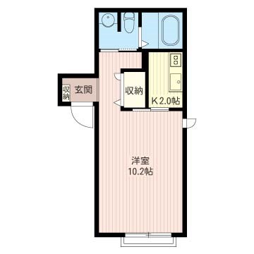 TAKAOカンタービレ成城（タカオ） 202号室 間取り