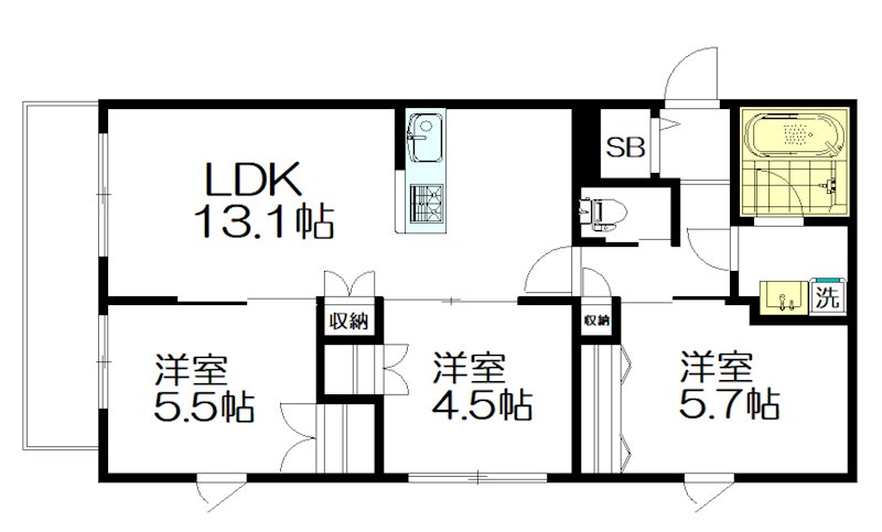 Ｎ・Ｗ　ＲＥＳＩＤＥＮＣＥ　ＡＳＡＧＡＹＡ 102号室 間取り