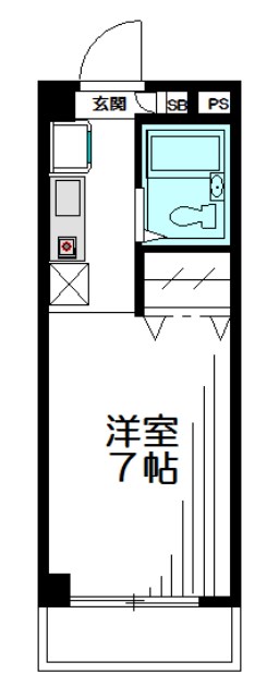 パープルハイム 302号室 間取り