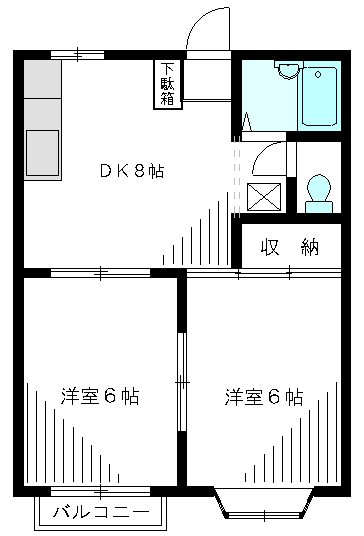 グレンツェンハイム 103号室 間取り