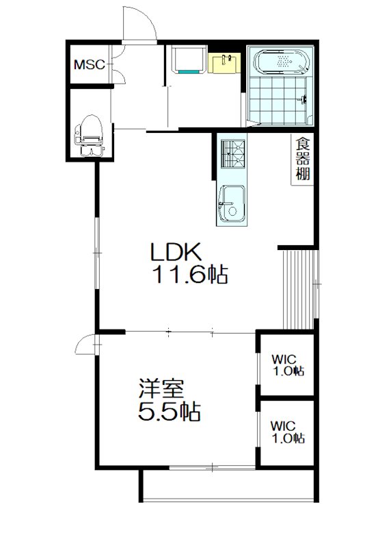 ＢＬＵＥ．Ｔ．Ｍａｉｓｏｎ（ブルーティーメゾン） 301号室 間取り