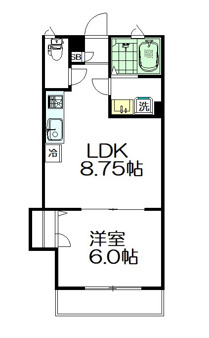 アルテヴィータ 102号室 間取り