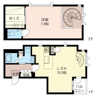 La Maison RADIEUSE（ラメゾンラデュース） 203号室 間取り