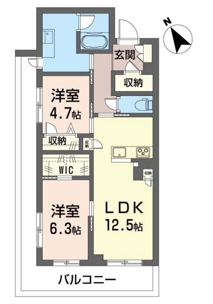 ブルーム 305号室 間取り