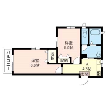 レジデンスハイツ高円寺 201号室 間取り
