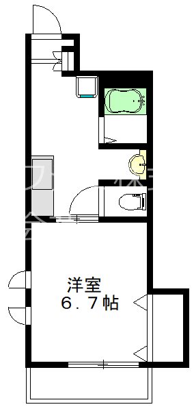 Ｇｒａｚｉｏｓｏ（グラジオーソ） 201号室 間取り