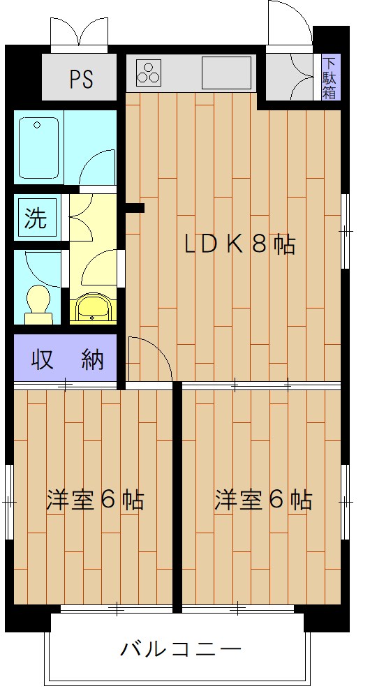 DUKEⅡ 601号室 間取り