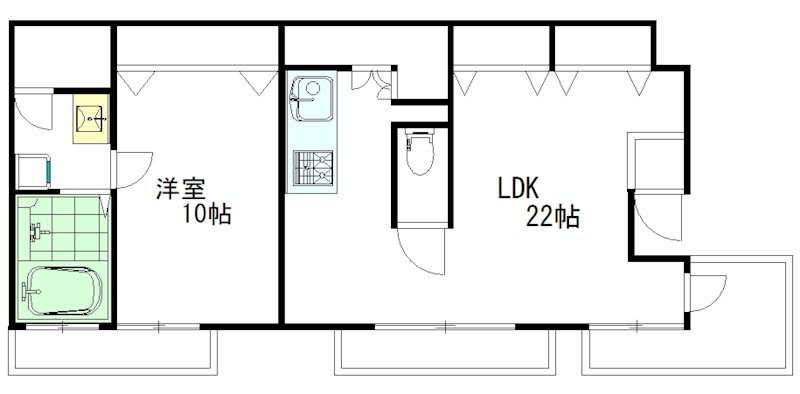 シャトー阿佐ヶ谷 301号室 間取り