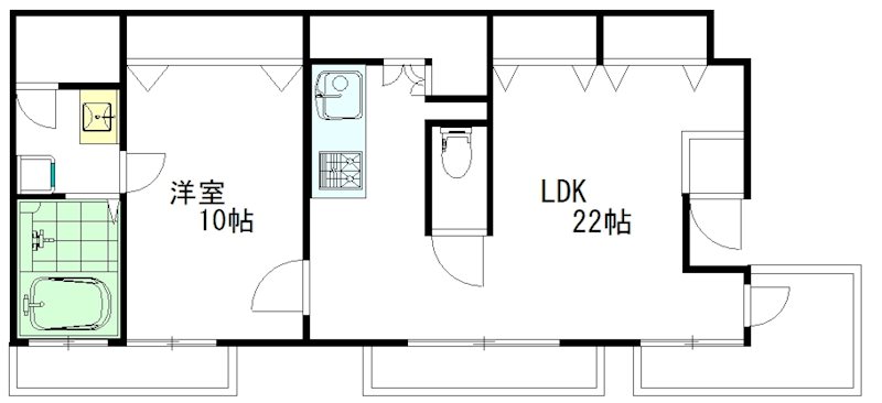 シャトー阿佐ヶ谷 301号室 間取り