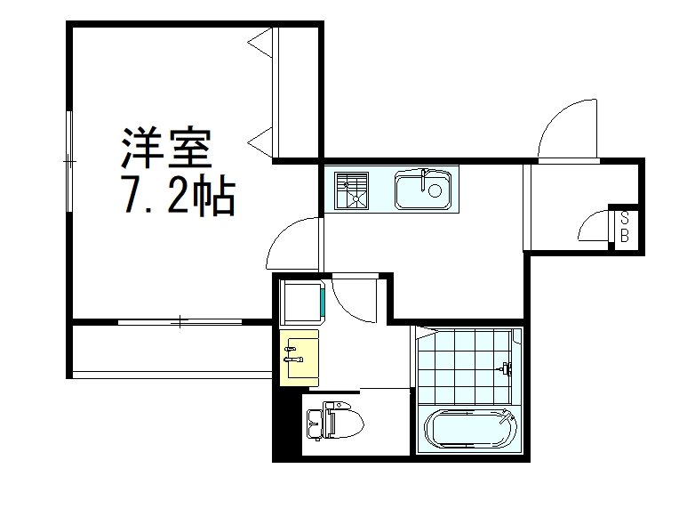 ルミエール 102号室 間取り