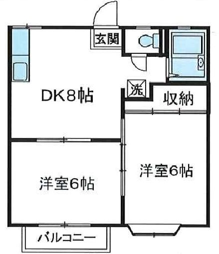 ハッピー戸田公園 101号室 間取り