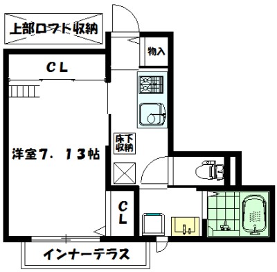 エイツリーズ 102号室 間取り