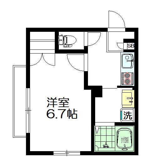 メゾンすみれ 101号室 間取り