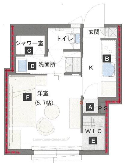 シャーメゾン・エム 202号室 間取り