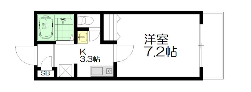 さくらハウス 102号室 間取り