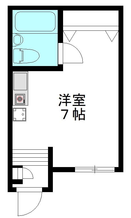 ハイツカサイ 101号室 間取り
